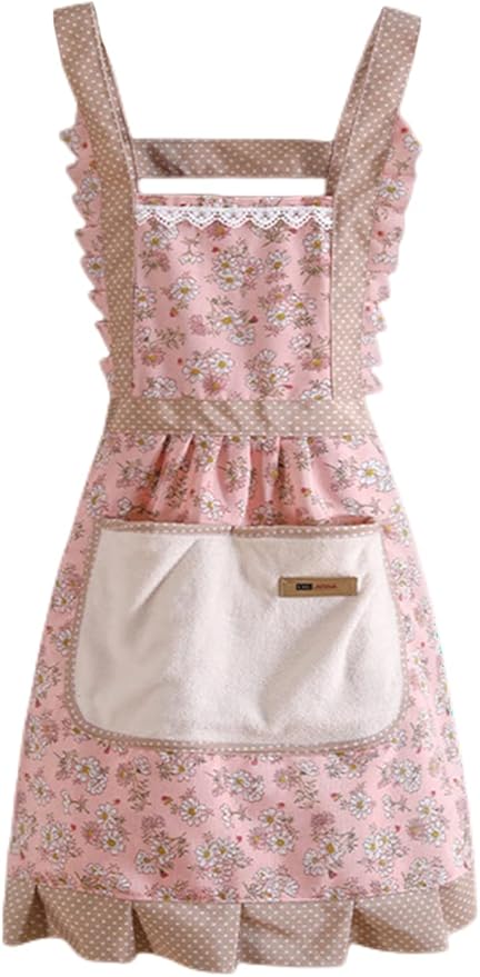 Household Aprons for Kitchen Wipeable Waterproof Oil-Proof