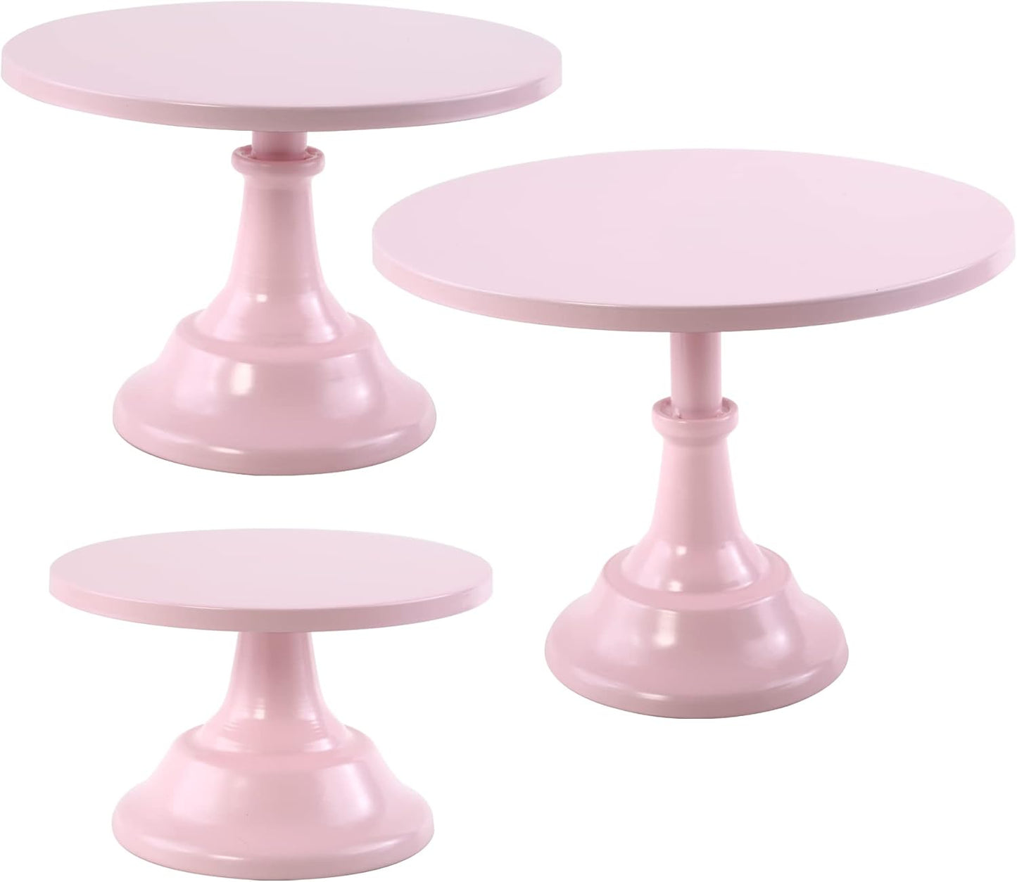 Set of 3 Pieces Cake Stands Iron Cake Holder Dessert Display Plate Serving Tray