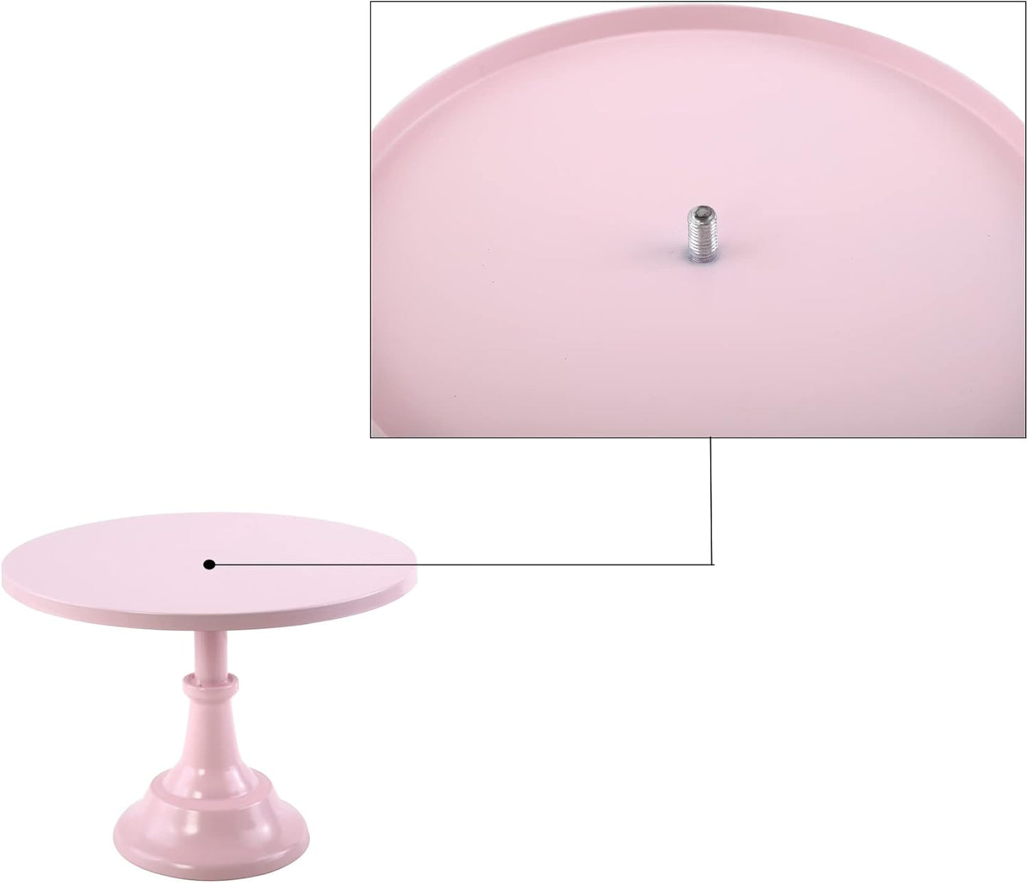 Set of 3 Pieces Cake Stands Iron Cake Holder Dessert Display Plate Serving Tray