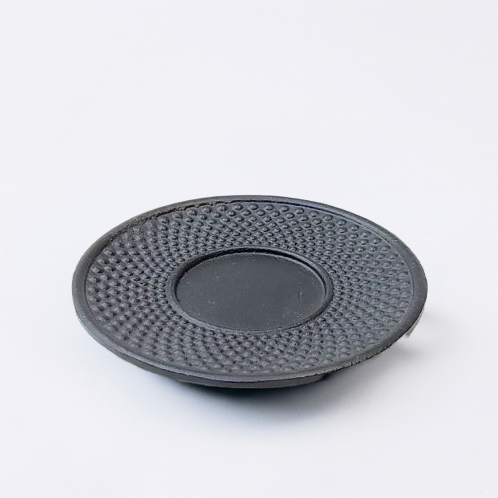 BLACK CAST IRON CUP & SAUCER 80ML