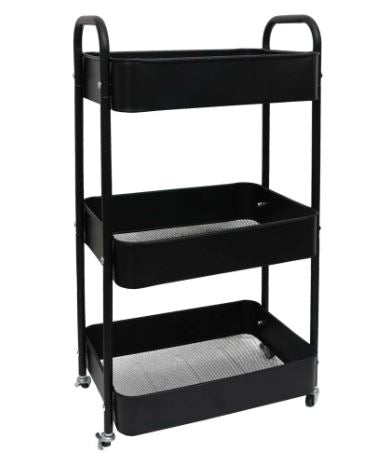 Trolley Kitchen Trolley Storage Trolley 3 Tier Metal Kitchen Bathroom Storage