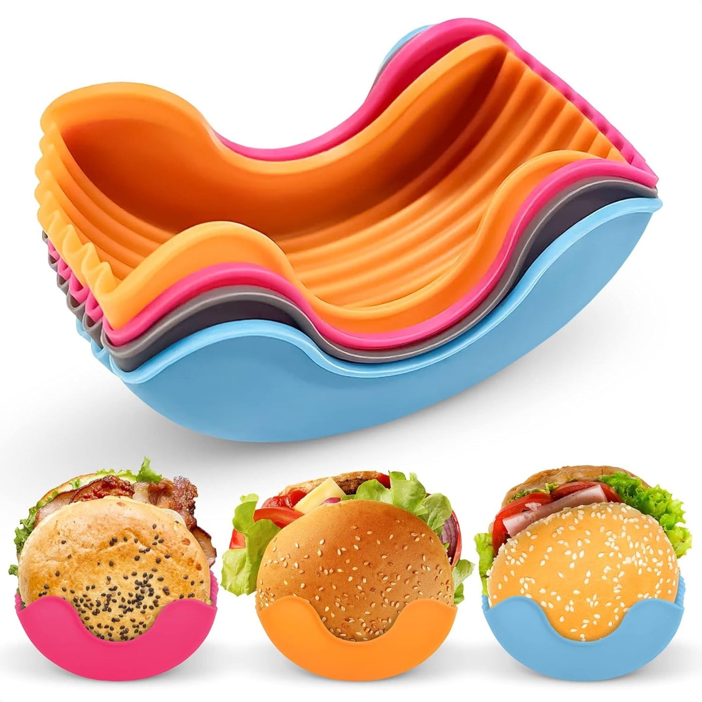 Burger Holders, Reusable 4 PC