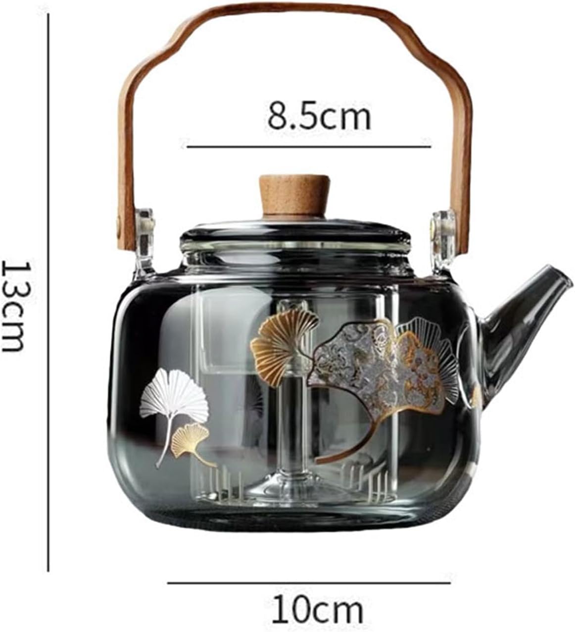 TRANSPARENT BLACK TEAPOT
