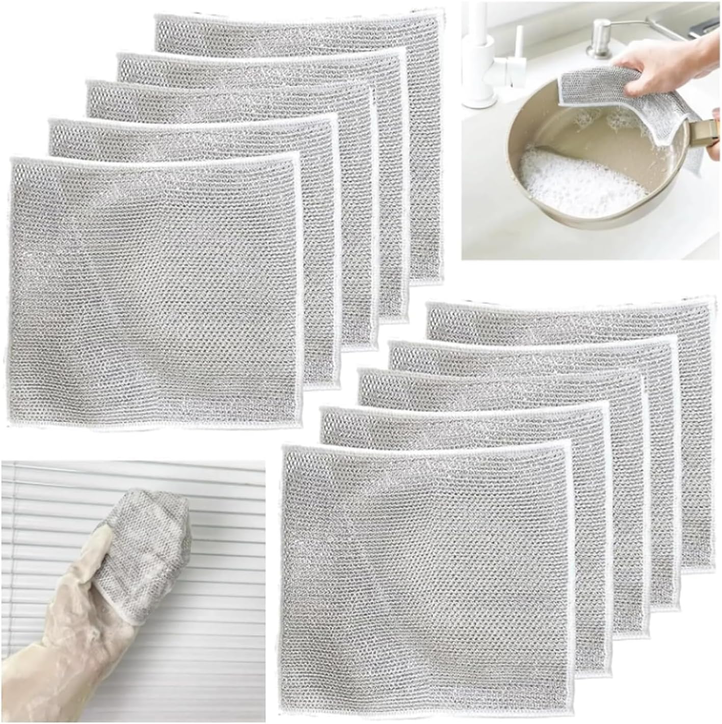 Non-Scratch Dishwashing Scrub Cloth