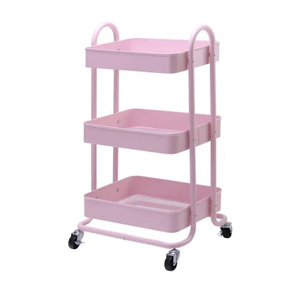 Trolley Kitchen Trolley Storage Trolley 3 Tier Metal Kitchen Bathroom Storage