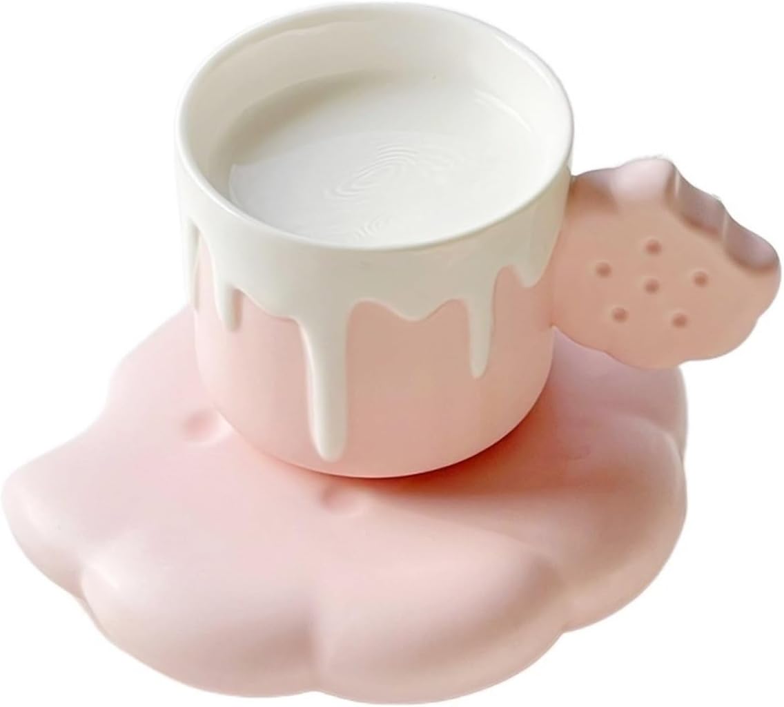 Coffee Mug with Biscuit & Cookie Design – Fun & Unique Ceramic Cup