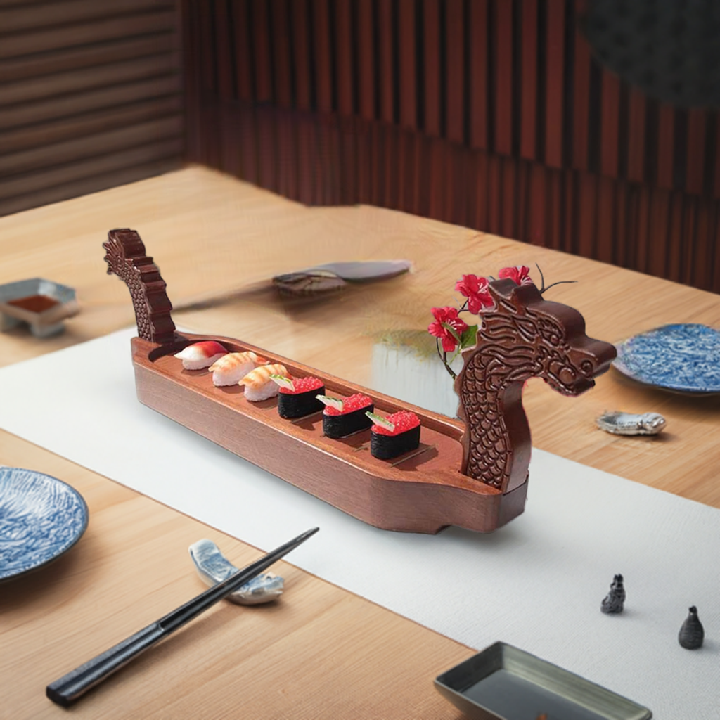 Dragon-Themed Sushi Boat