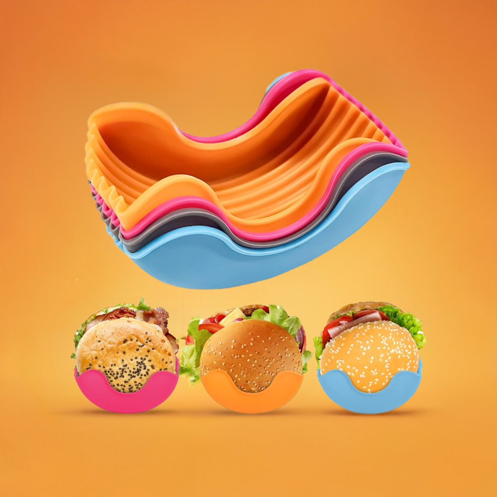 Burger Holders, Reusable 4 PC